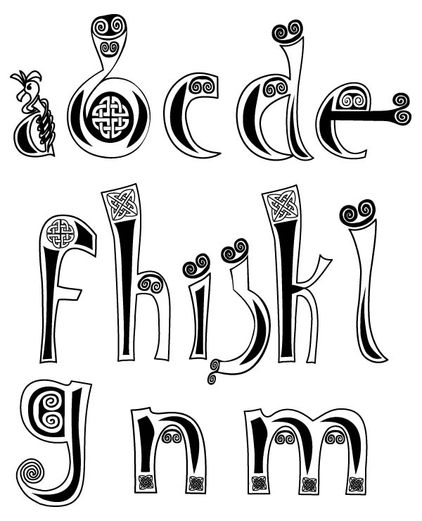 Celtic fonts