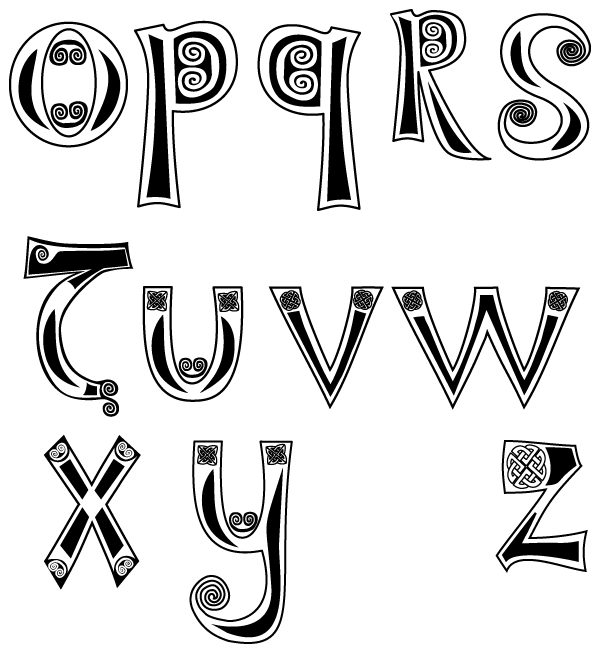 Celtic fonts