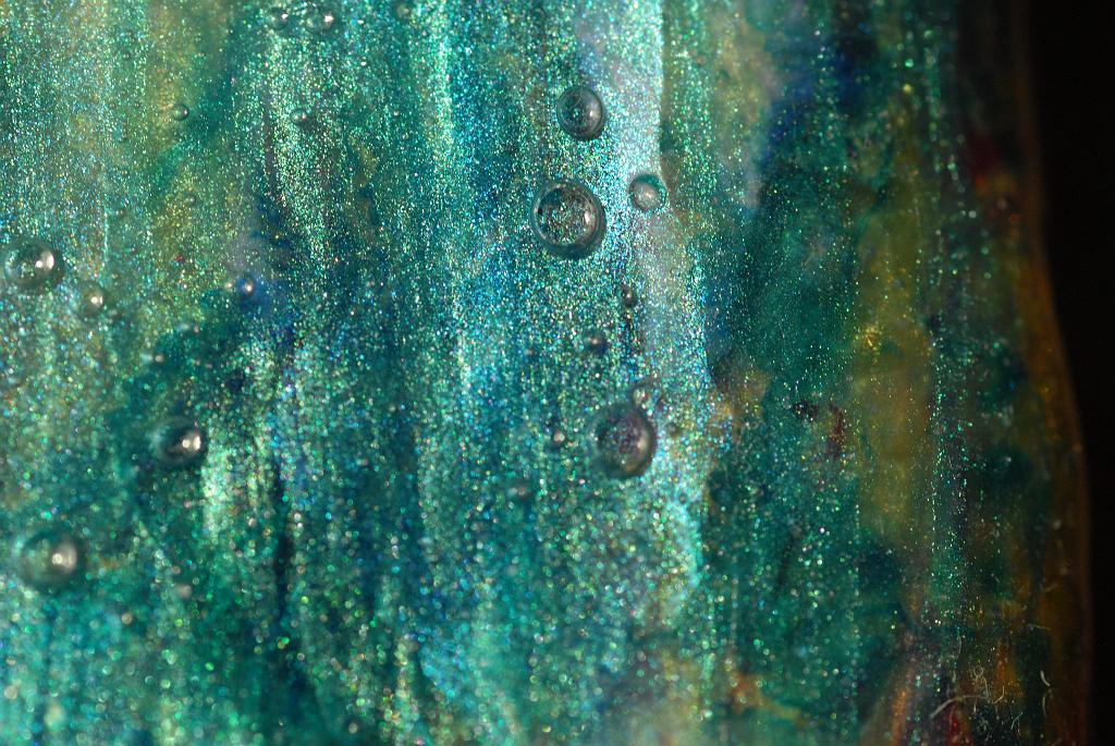 Extreme close-up macros of abstract acrylic paintings photograph. 