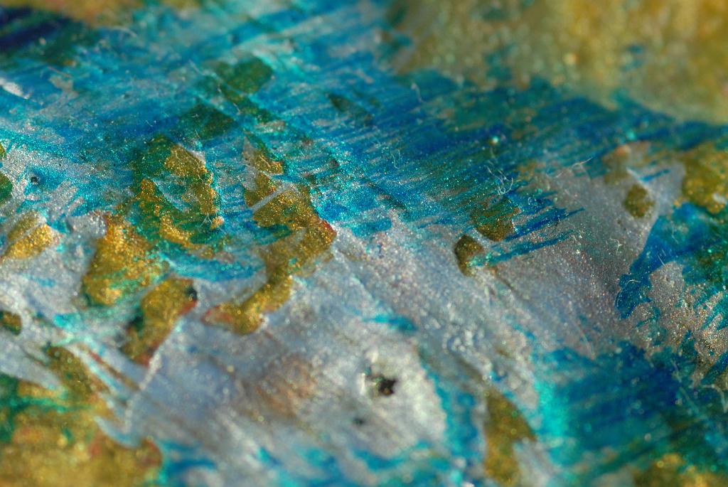 Extreme close-up macros of abstract acrylic paintings photograph. 