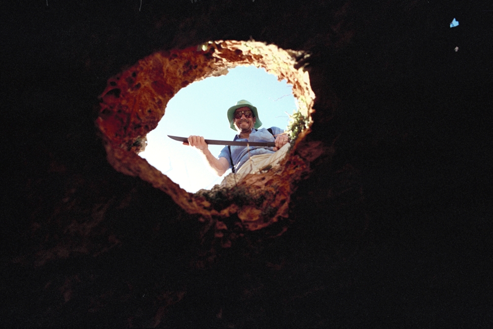 Mona Island Caves, Puerto Rico photograph. Our fearless leader had a machete to cut down loose vegetation on our hikes. 