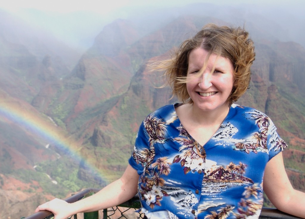 Pictures of Kristen photograph. Rainbow over Waimea Canyon!