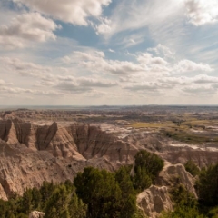 Badlands National Park view from above