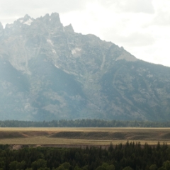 Grand Teton National Park view from the freeway