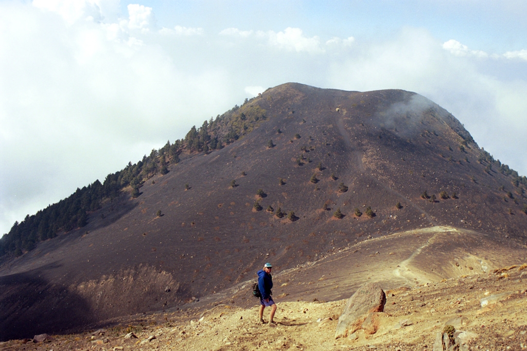 Guatemala photograph. There were very few trees at the top of Volcano Acatenango. A lot of dirt!