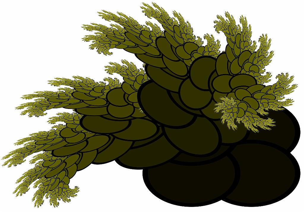 Fractals and PostScript photograph. Download <a href='/design/fractalfiles/MushroomCloud9.ps'>the PostScript file</a>.  See <a href='/design/fractalslarge/MushroomCloud9.jpg'>the larger size</a>.