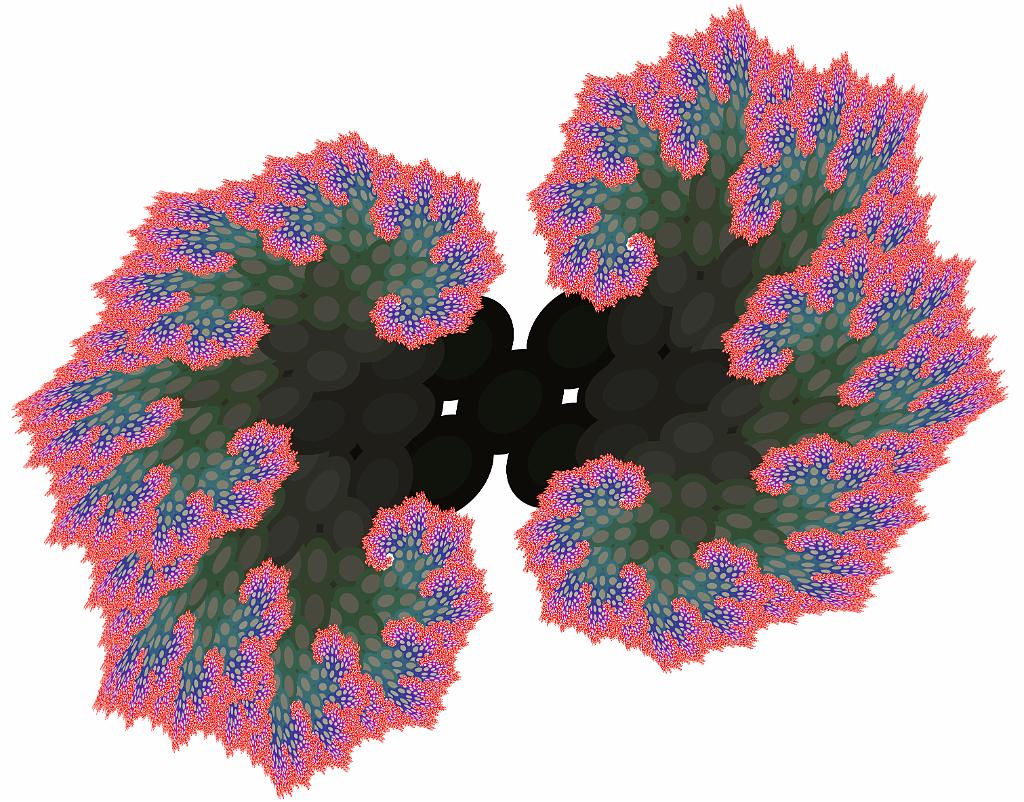 Fractals and PostScript photograph. Download <a href='/design/fractalfiles/MushroomCloud3.ps'>the PostScript file</a>. See <a href='/design/fractalslarge/RedMushroomCloud.jpg'>the larger size</a>.