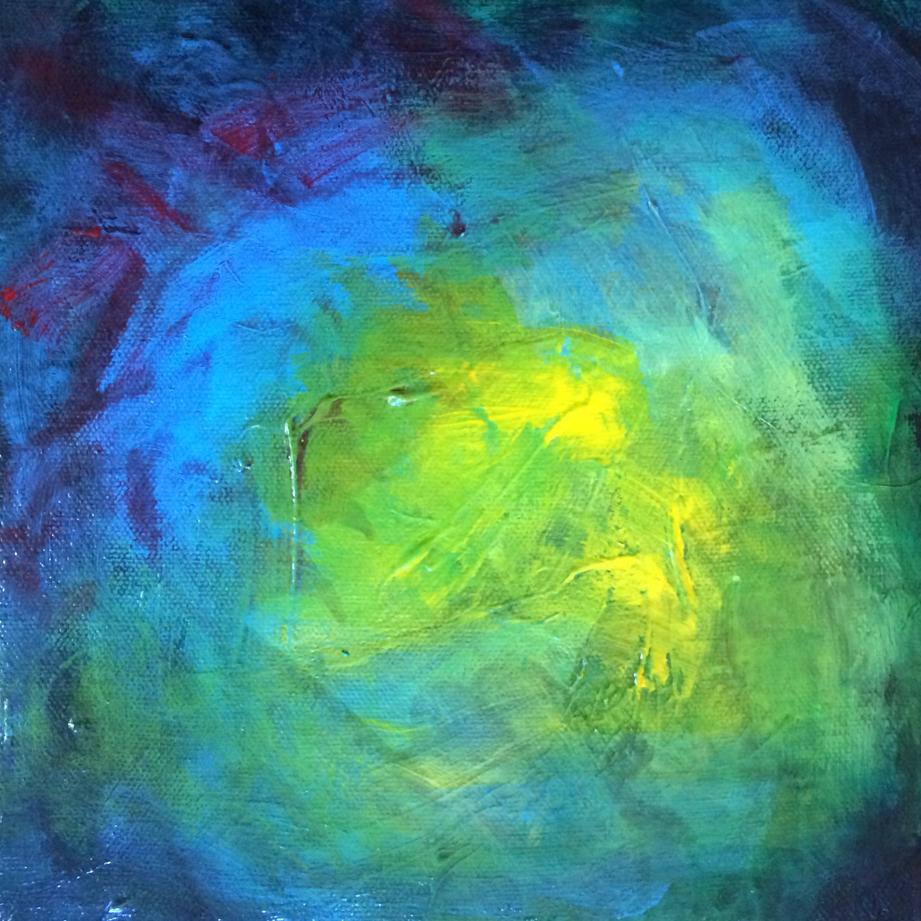 Abstract acrylic paintings photograph. 8x8 inches on stretched canvas.