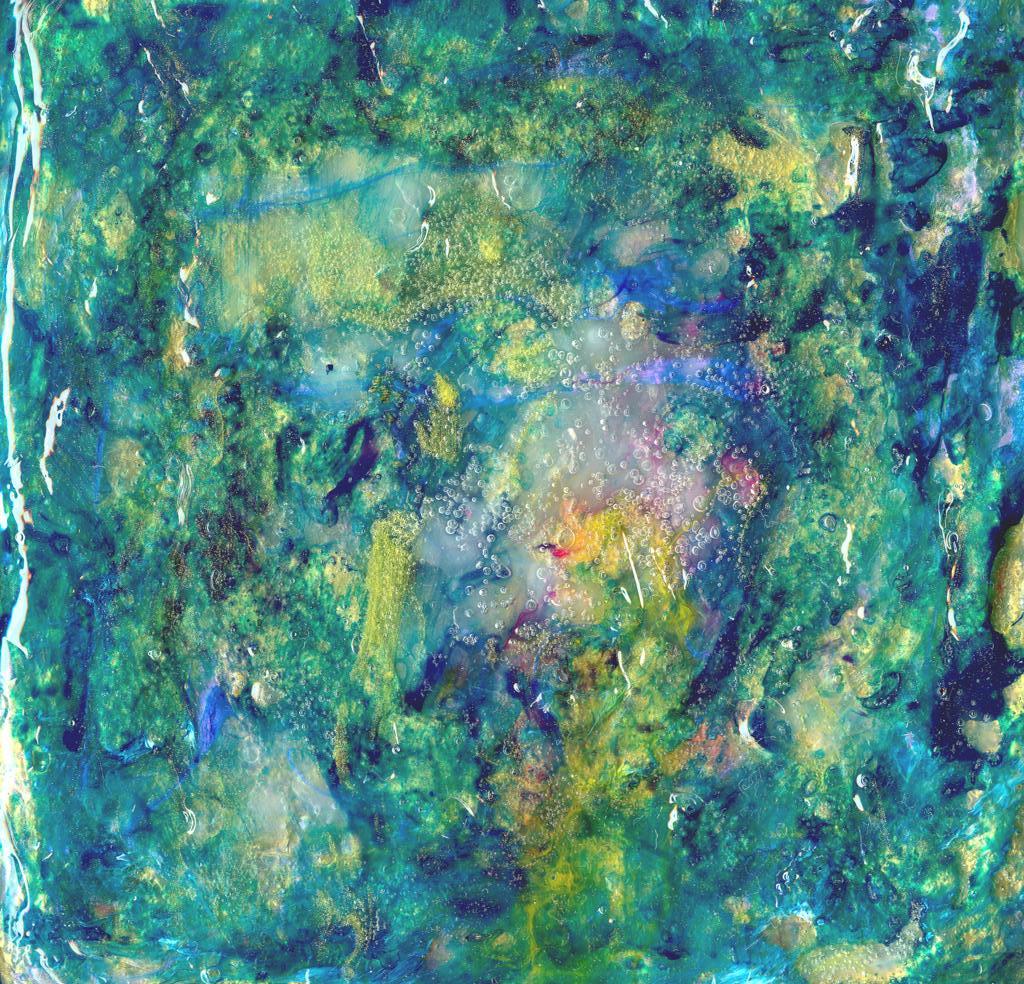 Abstract acrylic paintings photograph. 5x5 inches on stretched canvas. 