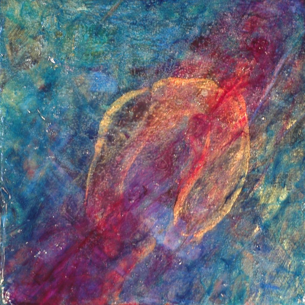 Abstract acrylic paintings photograph. 5x5 inches on stretched canvas. 