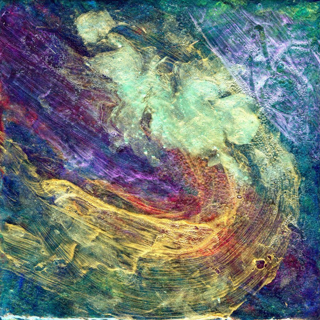 Abstract acrylic paintings photograph. 5x5 inches on stretched canvas. 