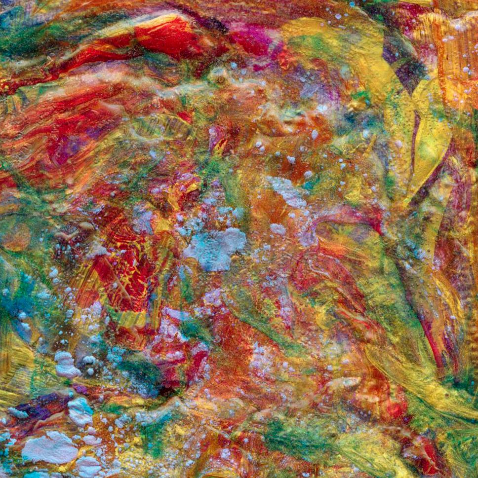 Abstract acrylic paintings photograph. 5x5 inches on stretched canvas.