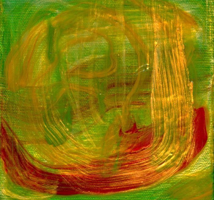 Abstract acrylic paintings photograph. 5x5 inches on stretched canvas. 