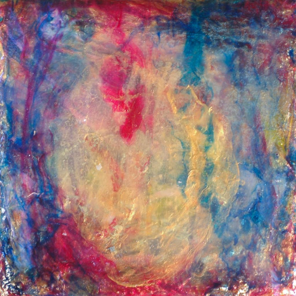 Abstract acrylic paintings photograph. 5x5 inches on stretched canvas. 