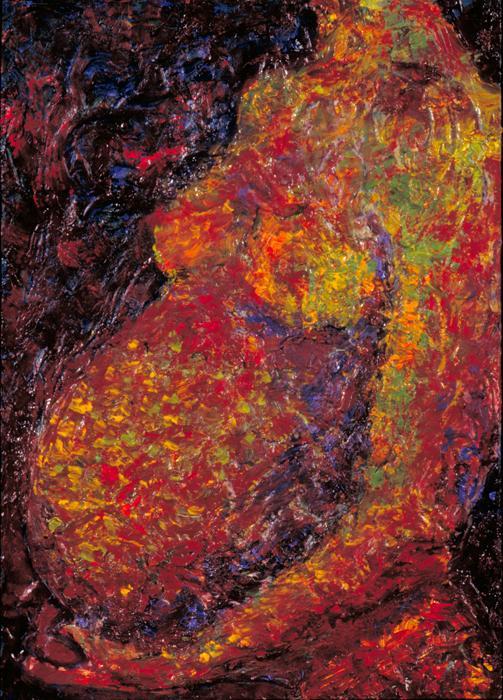 Figures and Portraits photograph. 12x18 inches, oil on wood