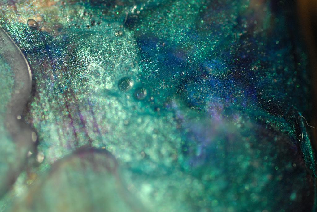 Extreme close-up macros of abstract acrylic paintings photograph. 