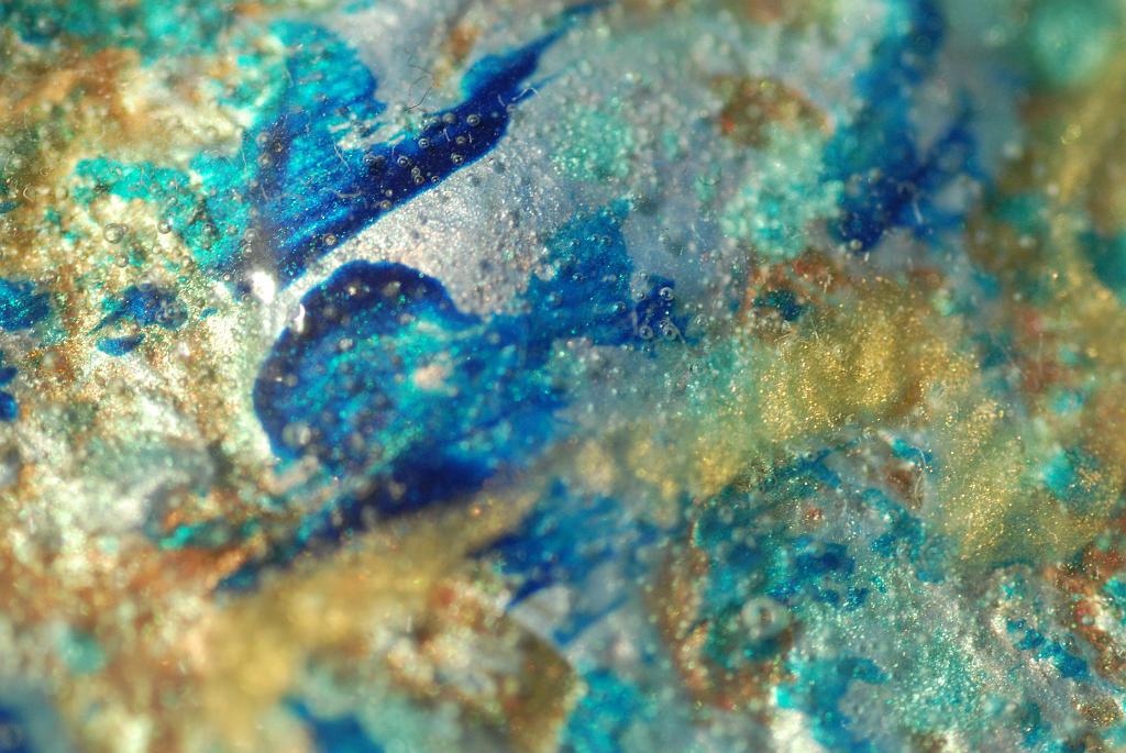 Extreme close-up macros of abstract acrylic paintings photograph. 