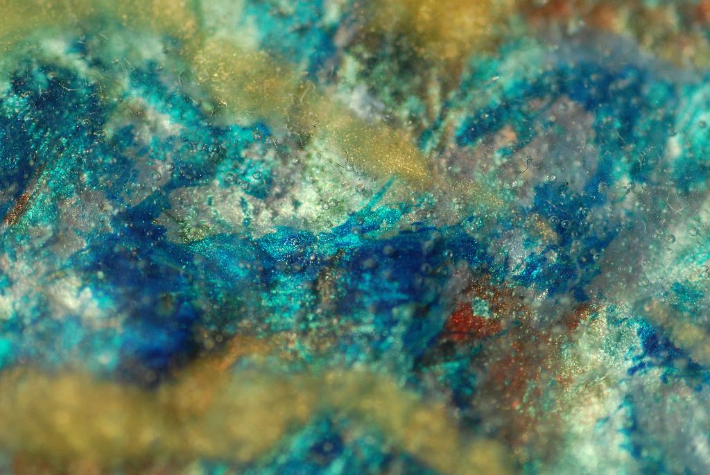 Extreme close-up macros of abstract acrylic paintings photograph. 