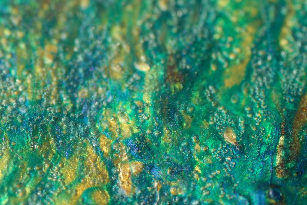 Extreme close-up macros of abstract acrylic paintings photograph. 
