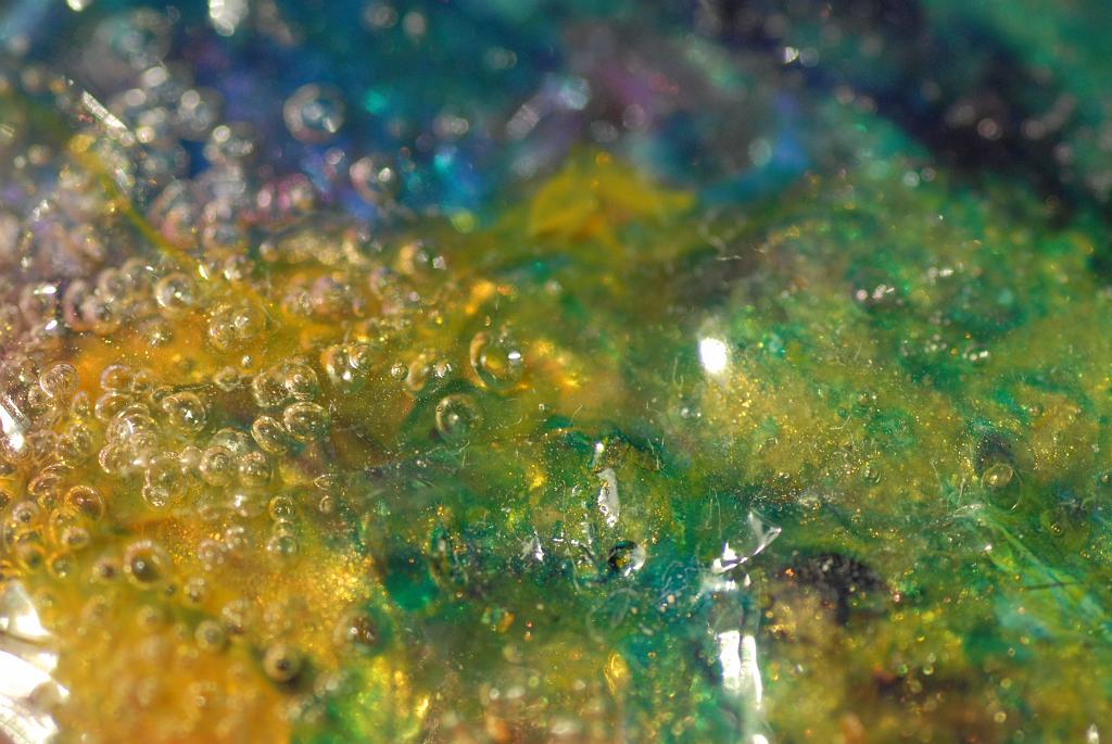 Extreme close-up macros of abstract acrylic paintings photograph. 