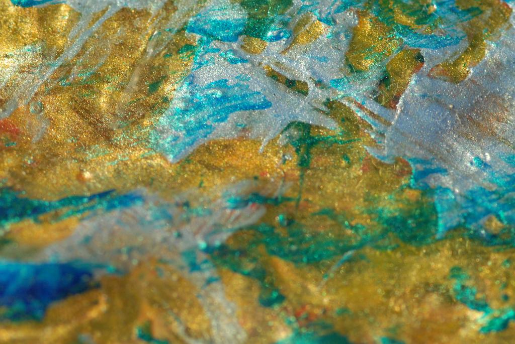 Extreme close-up macros of abstract acrylic paintings photograph. 