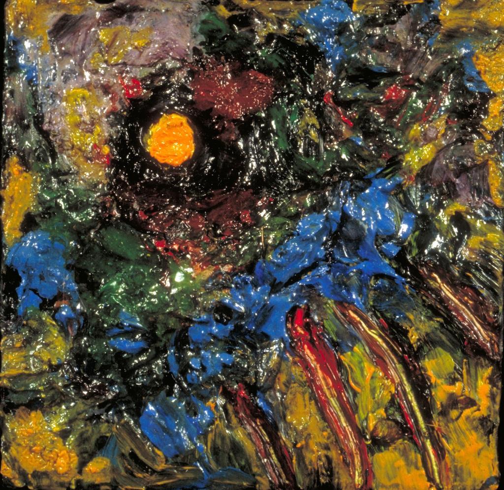 Abstract oil paintings photograph. 5x5 inches oil on wood