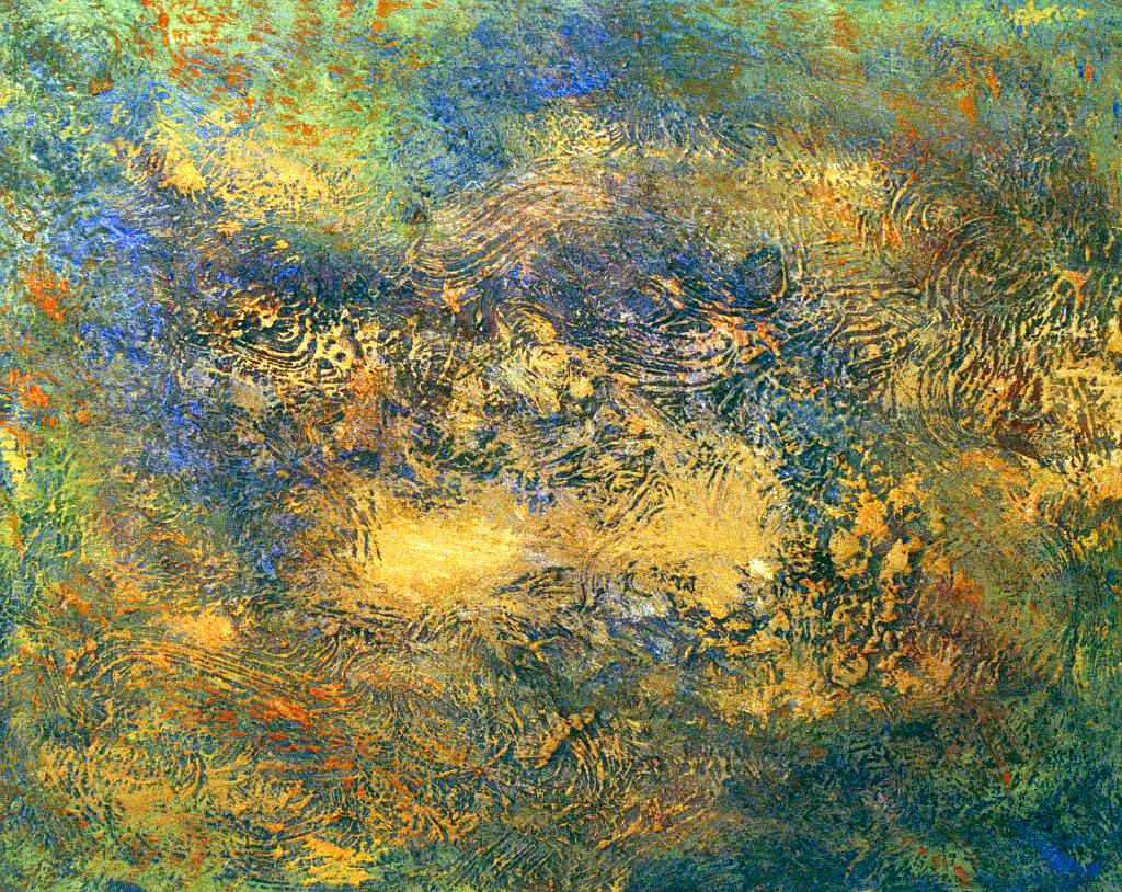 Abstract oil paintings photograph. 