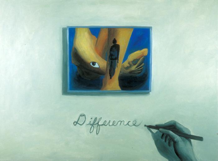 Surreal oil paintings photograph. I was basing many of these paintings on distorted photographs that I had been taking.