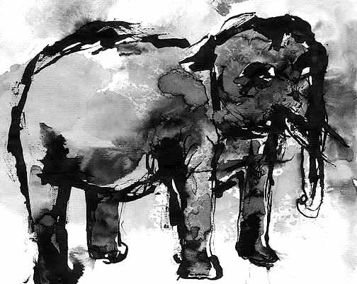 Watercolors and ink photograph. 