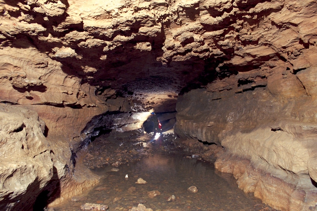 Clarksville Cave, New York photograph. Backlit and frontlit model.