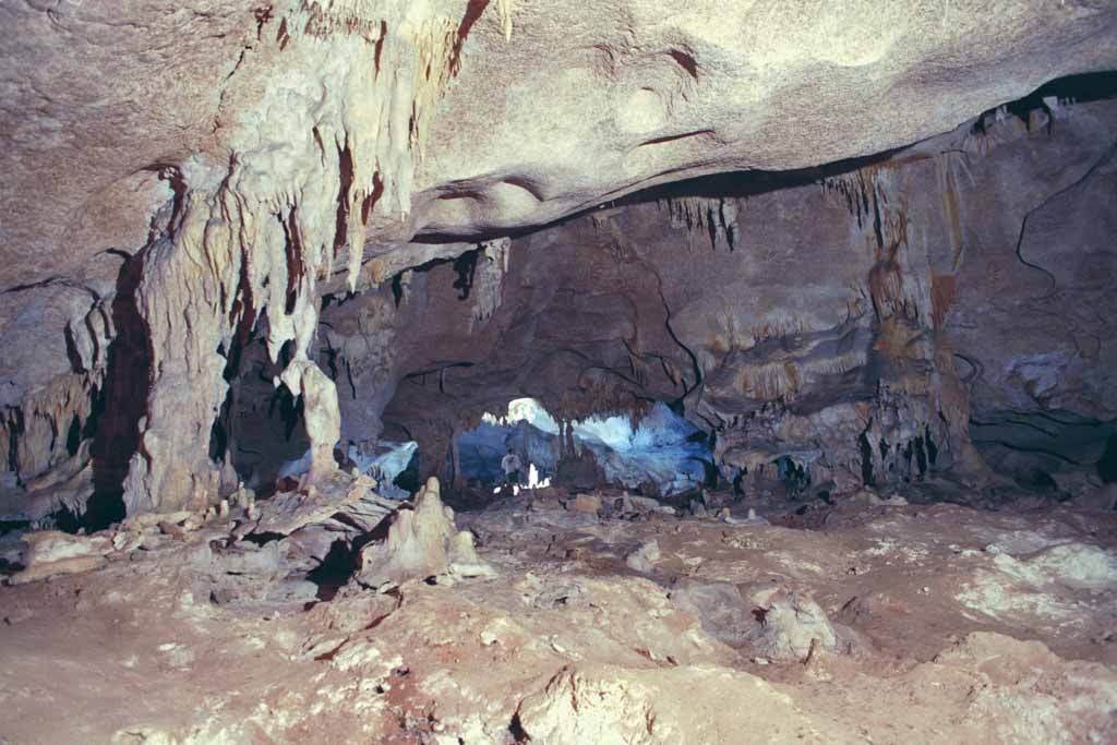 Mona Island Caves, Puerto Rico photograph. Lighting up this room required several bulbs strategically placed. I used 5B non-reusable flash bulbs with an infrared sensor.