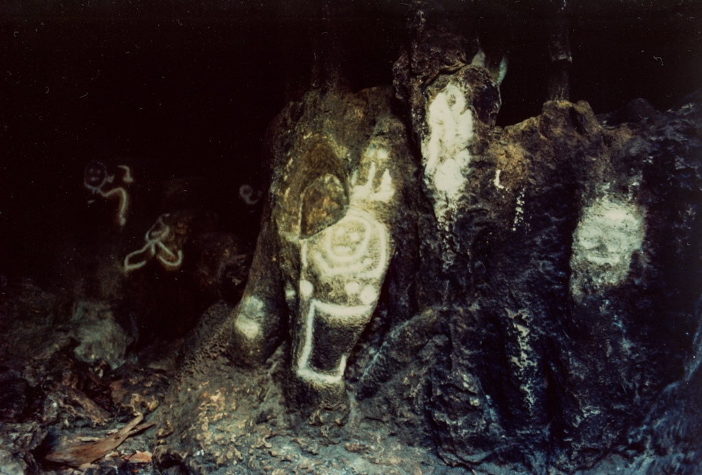 Mona Island Caves, Puerto Rico photograph. Ancient drawings in the caves by the Taino people.