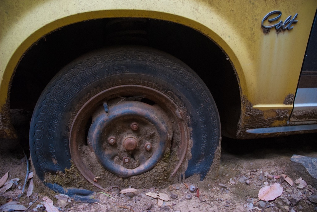 Rusty and abandoned photograph. 