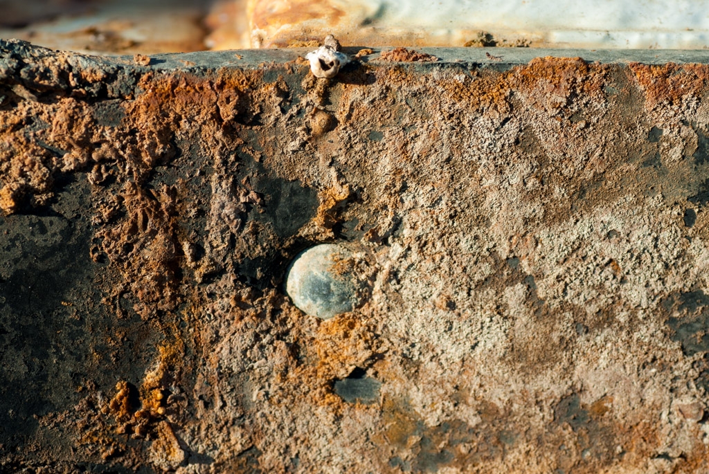 Rusty and abandoned photograph. 