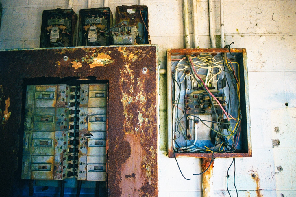 Rusty and abandoned photograph. I love the look of rusting objects