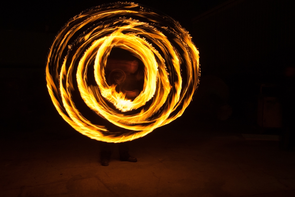 Fire Spinners photograph. 