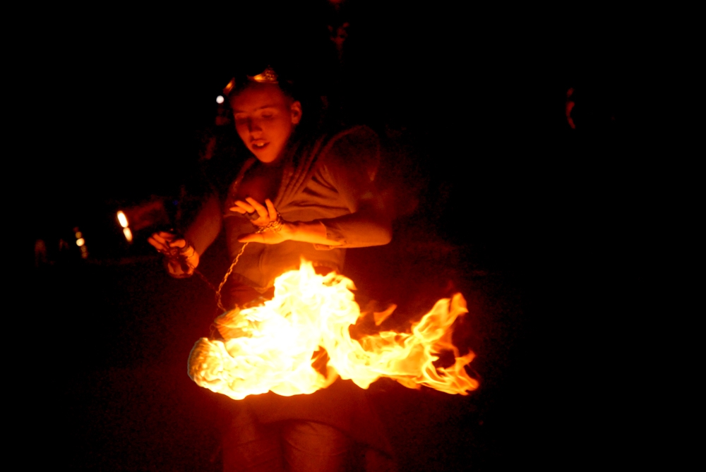 Fire Spinners photograph. 