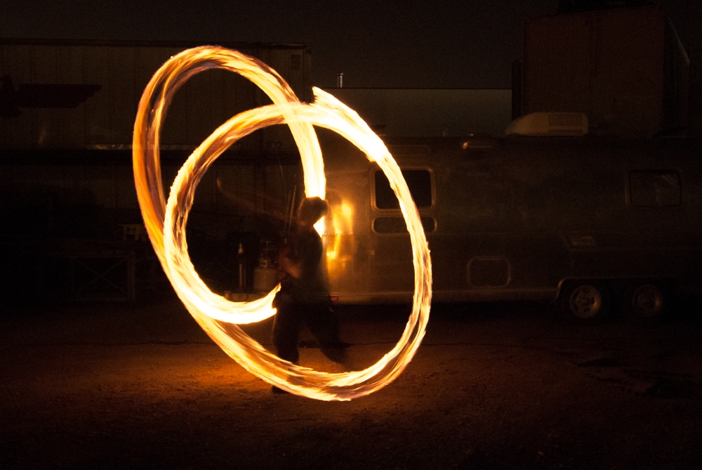 Fire Spinners photograph. 