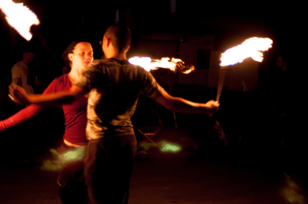 Fire Spinners photograph. 