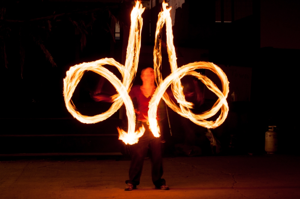 Fire Spinners photograph. 