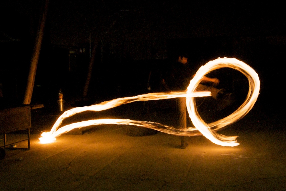 Fire Spinners photograph. 