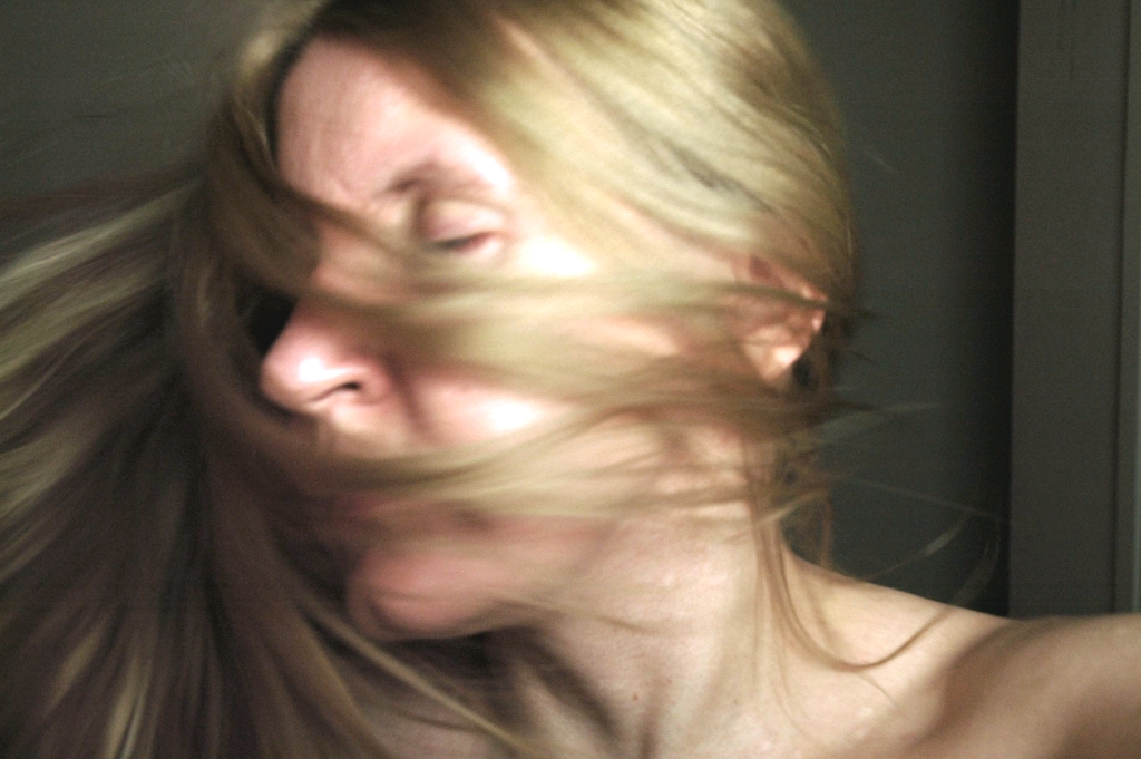 Flippy hair photograph. 