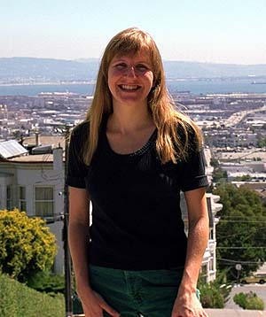Pictures of Kristen photograph. I'm standing at the top of a huge hill in San Francisco