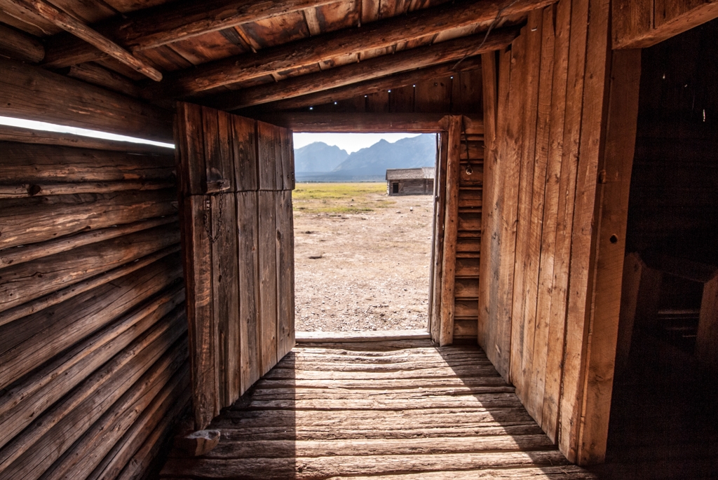Road trip across America photograph. Inside abandoned shed on farm. This was a little tourist attraction, it was advertises as a bunch of dilapitated farm houses you could explore.