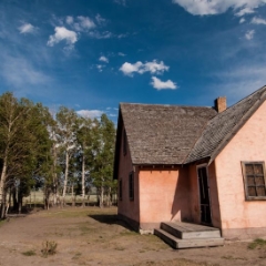 Abandoned farm house