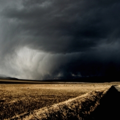 Storm sky and rule of thirds