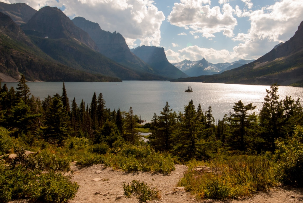 Glacier National Park, Montana photograph. St. Mary's Lake. I was staying in St. Mary's Lodge.