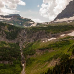 Waterfall in the mountains