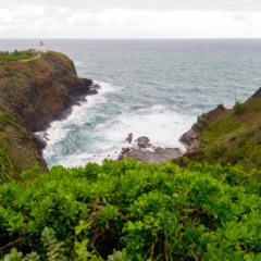 Lighthouse near the ocean