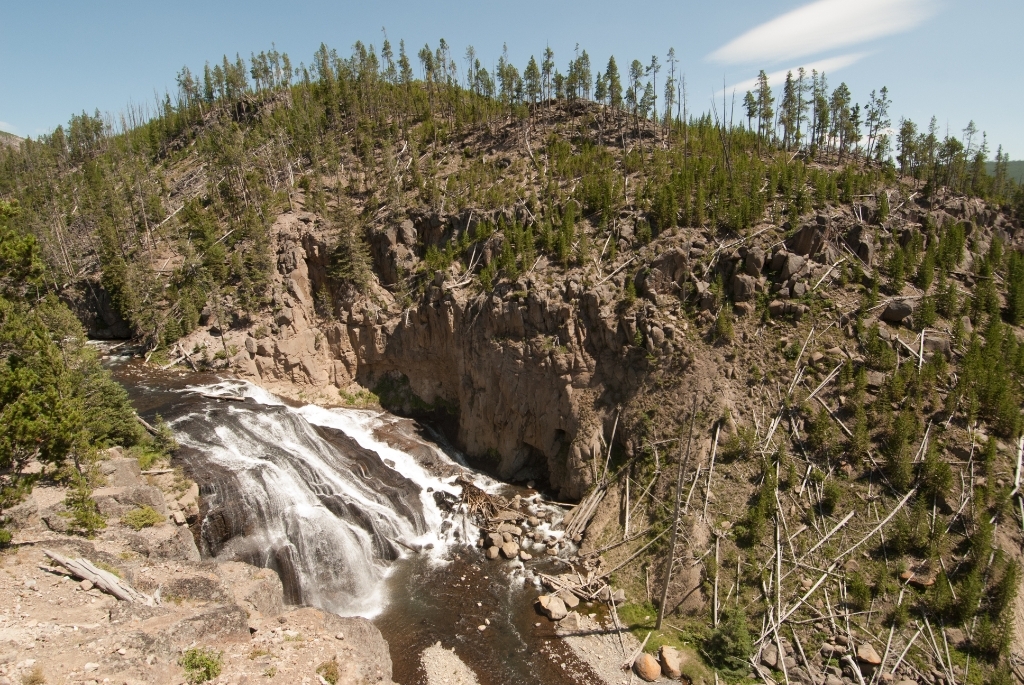 Yellowstone National Park, Wyoming photograph. I don't recall the name of this waterfall.
